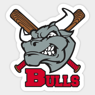 Bulls Baseball Logo Sticker